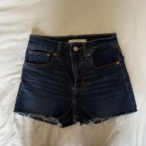 Levi's Women's Deep Indigo Jean Shorts